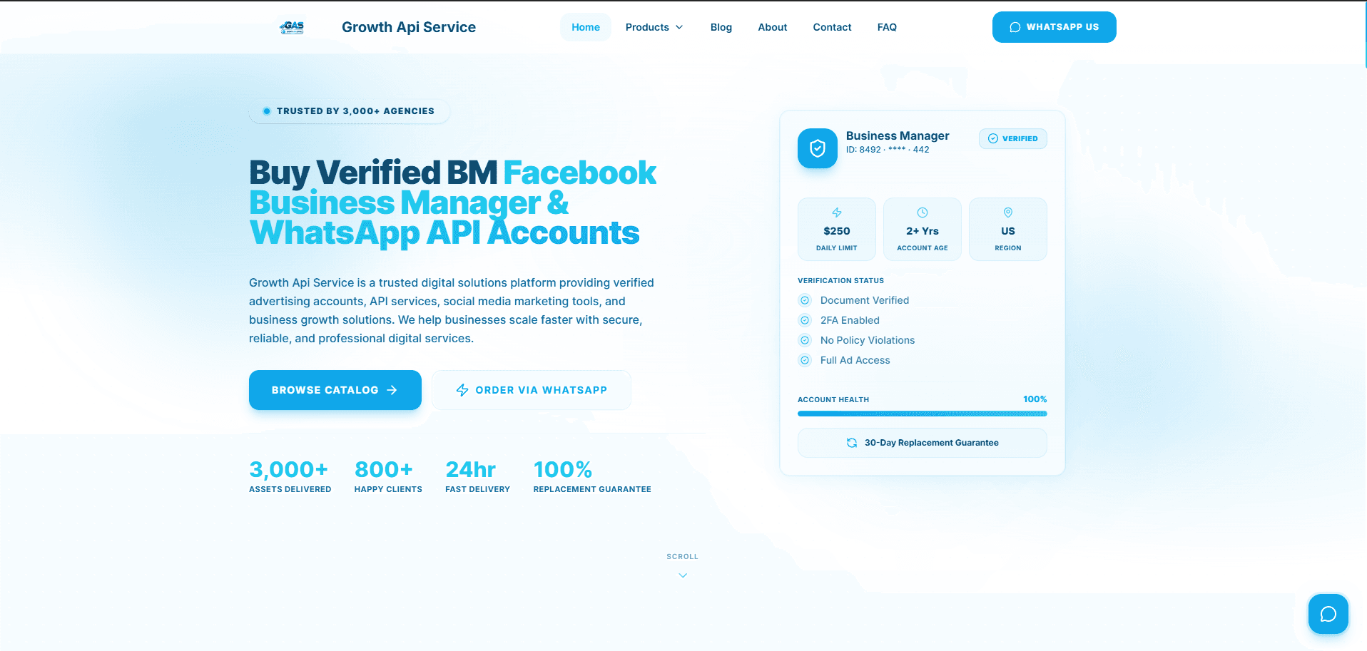 Screenshot of Growth Api Service